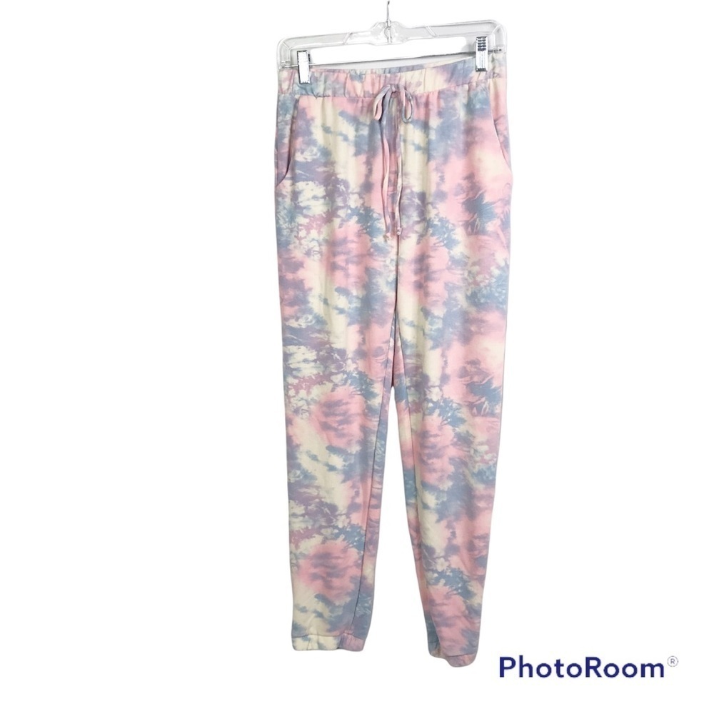 Le Lis tie dye super soft colorful jogger pants size S nwt